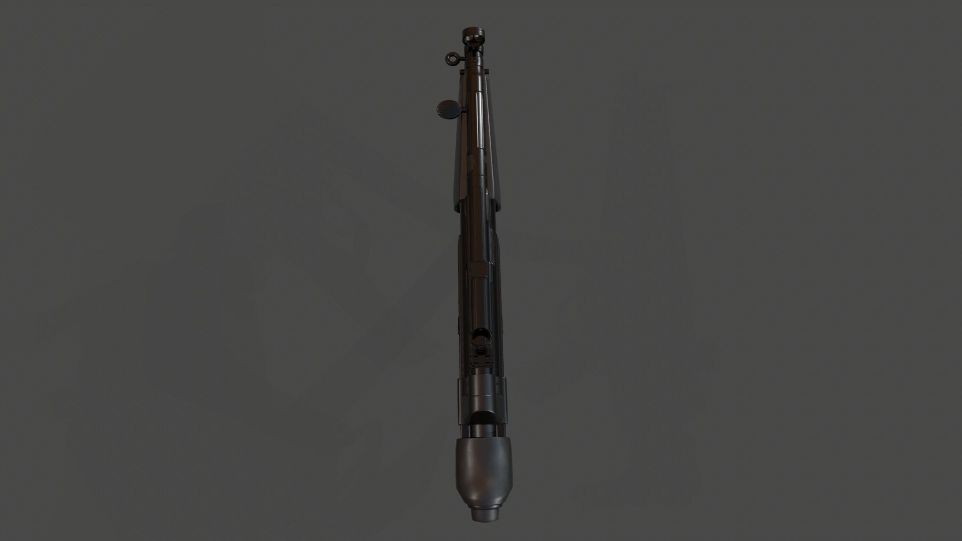 MP5A3 gun Low-poly 3D model_8