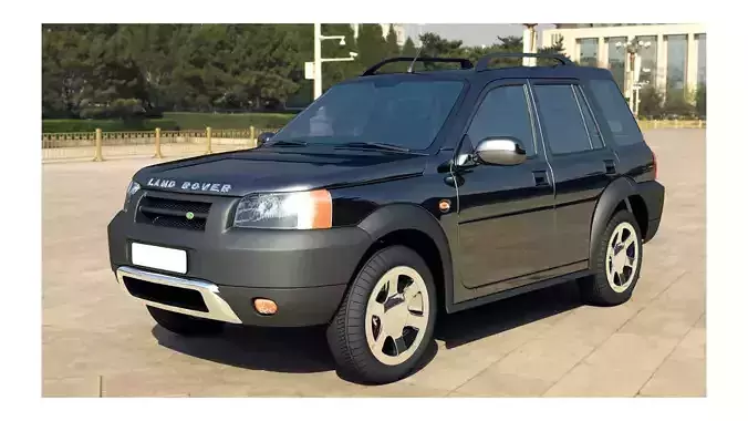 Land Rover Freelander SUV Car Rigged and Animated 3D model