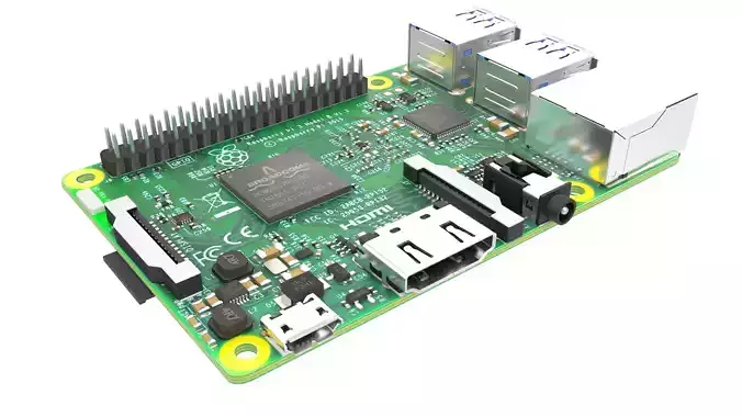raspberry pi 3D model