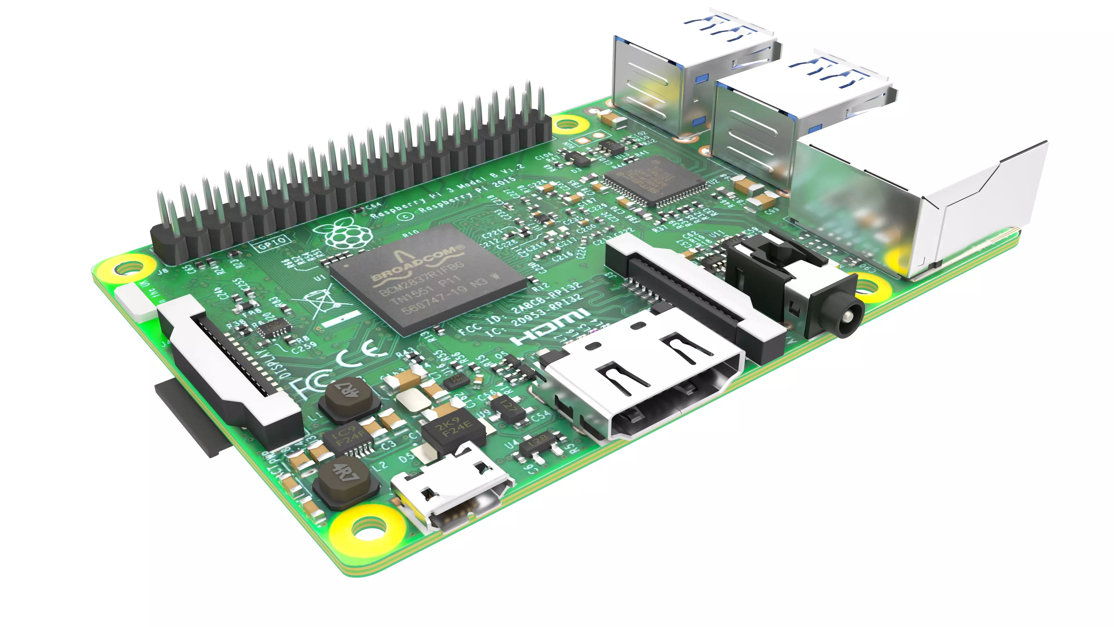 raspberry pi 3D model_0