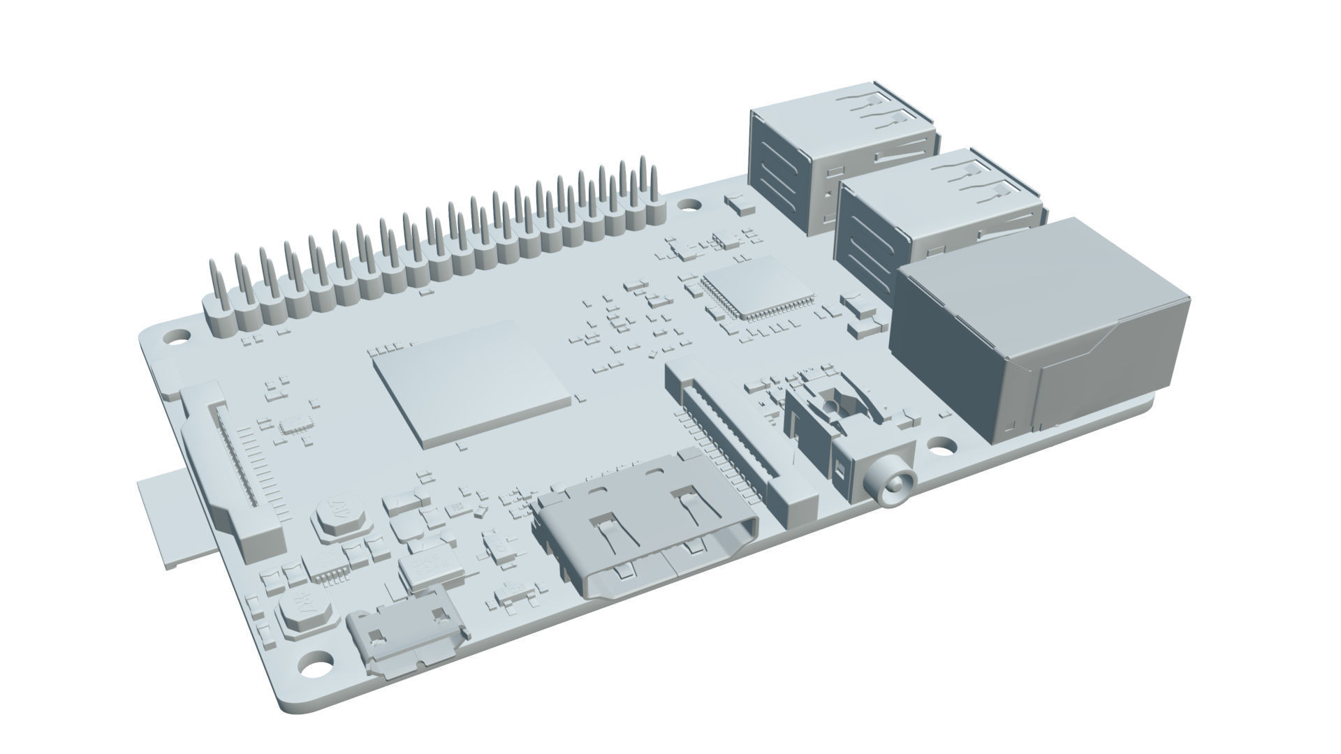 raspberry pi 3D model_11