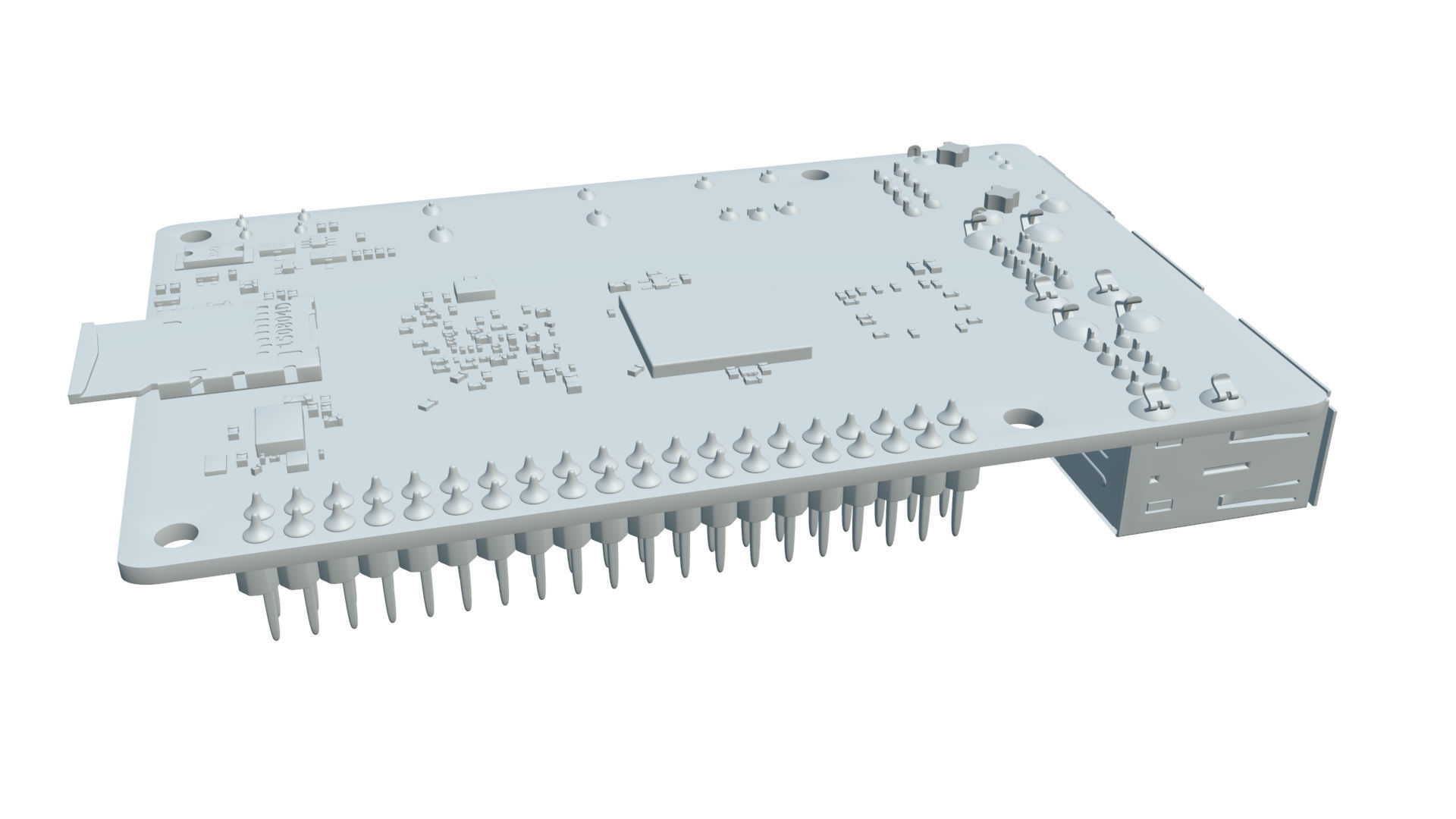 raspberry pi 3D model_13