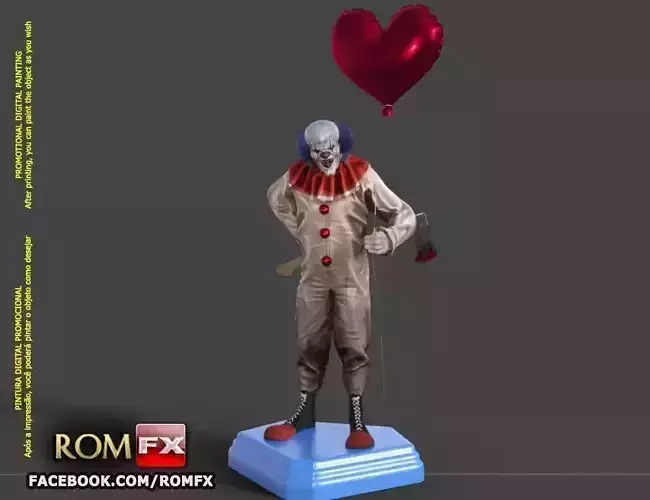 The Evil Clown - A Creepy Figure Printable