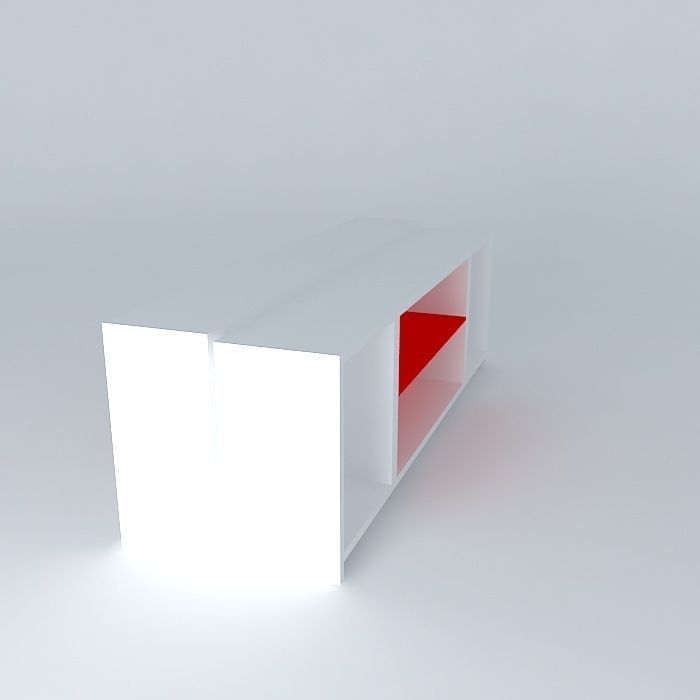 tv stand Free 3D model_1