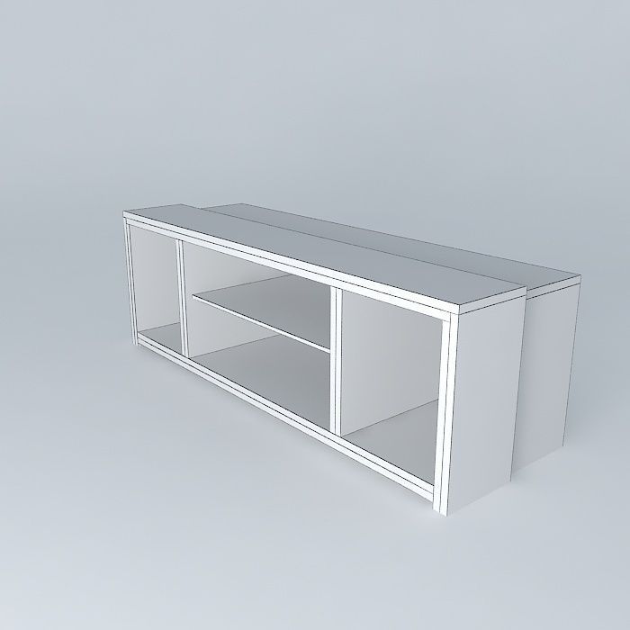 tv stand Free 3D model_4