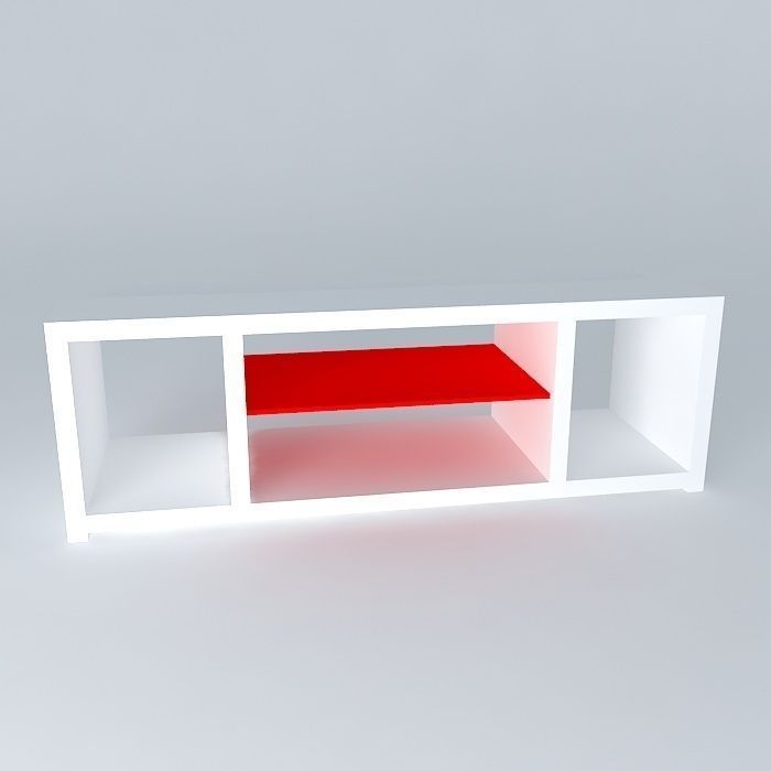tv stand Free 3D model_2