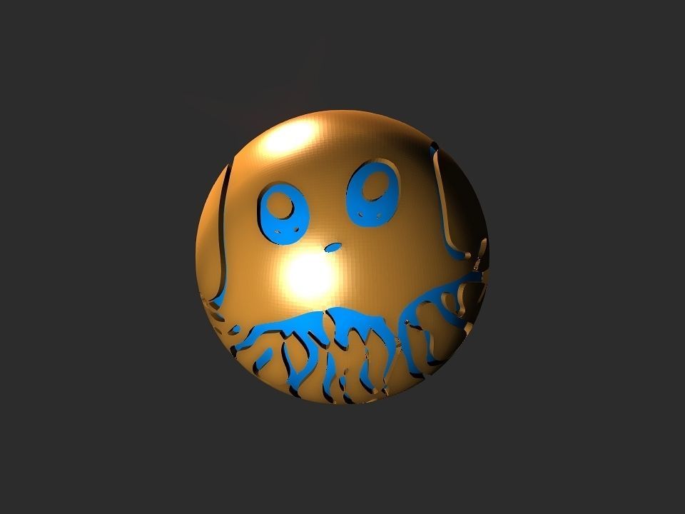 Jelly fish ball toy 3D print model_47