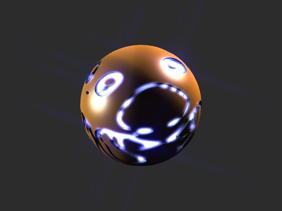 Jelly fish ball toy 3D print model_35