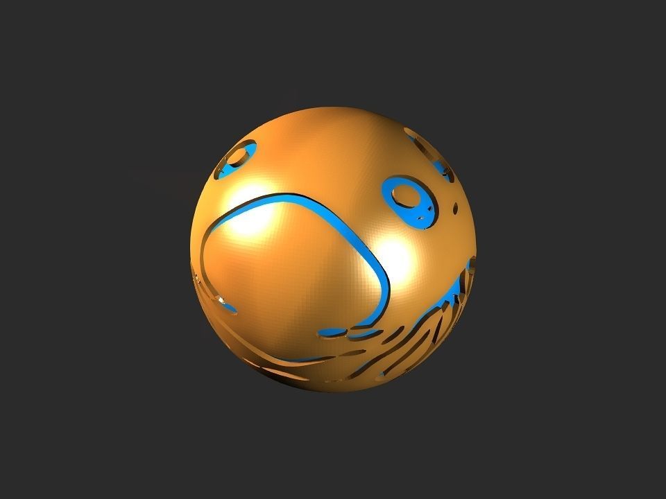 Jelly fish ball toy 3D print model_43