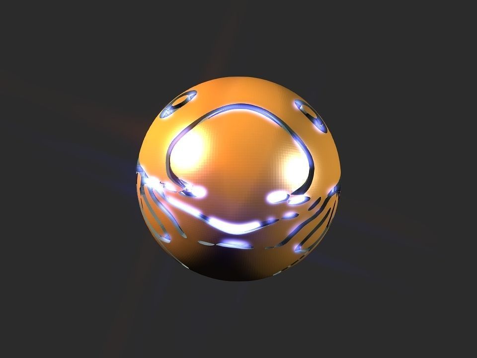 Jelly fish ball toy 3D print model_56
