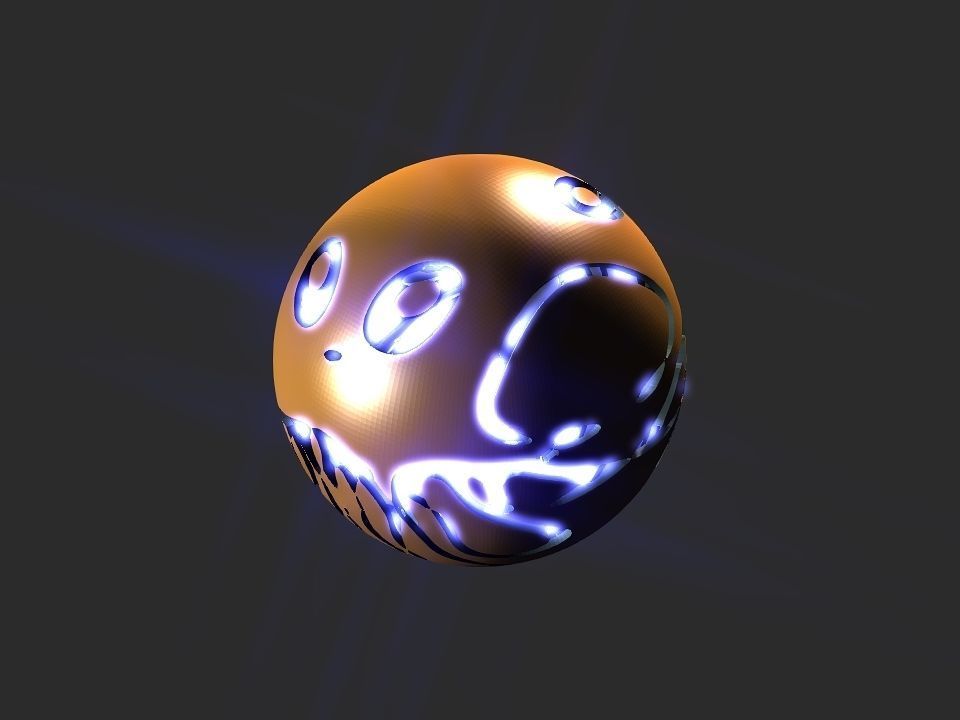Jelly fish ball toy 3D print model_36