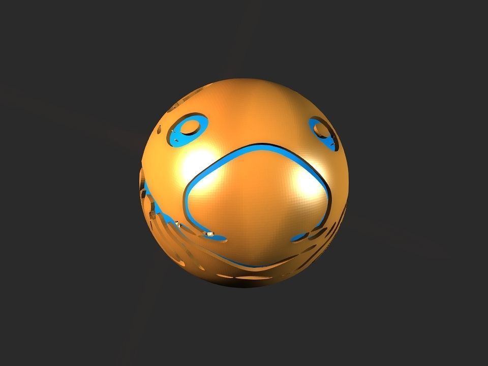 Jelly fish ball toy 3D print model_42