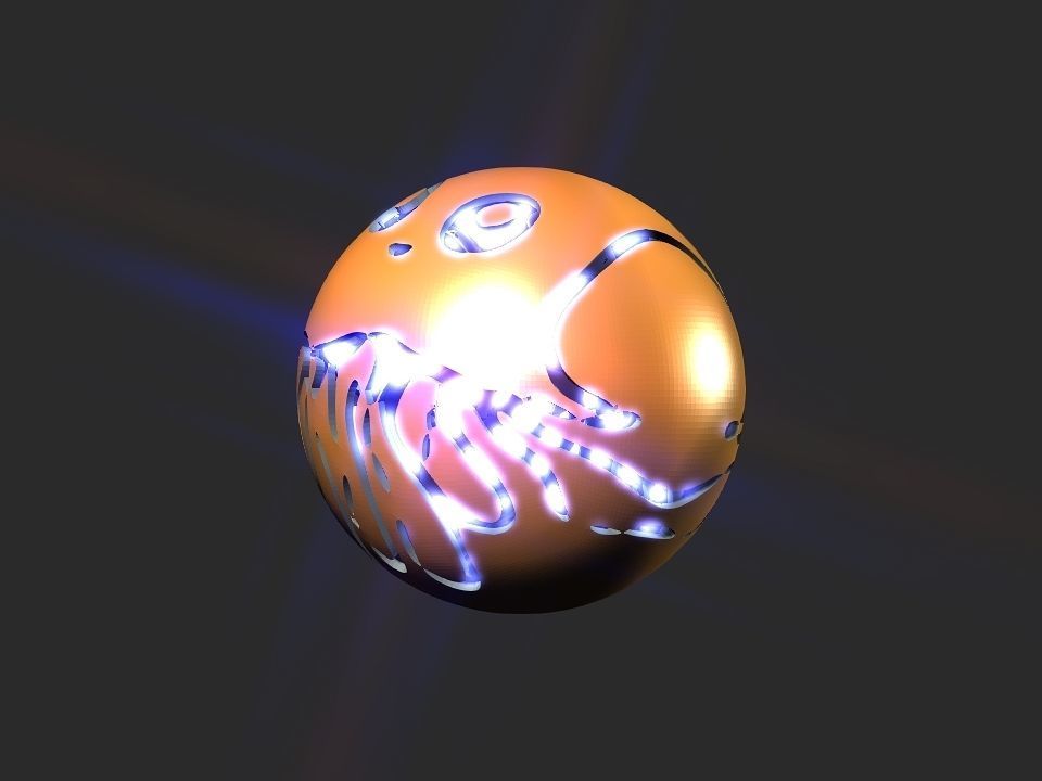 Jelly fish ball toy 3D print model_23