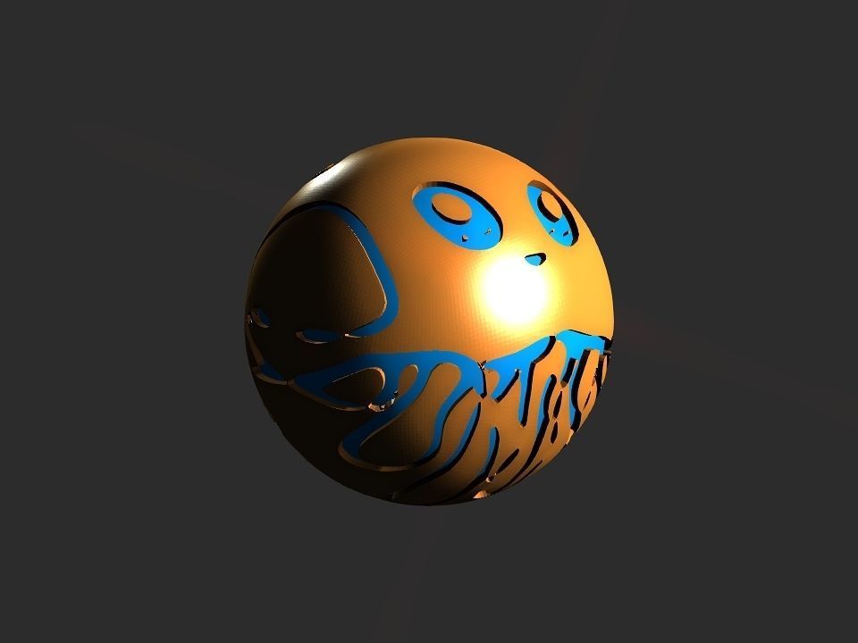 Jelly fish ball toy 3D print model_53