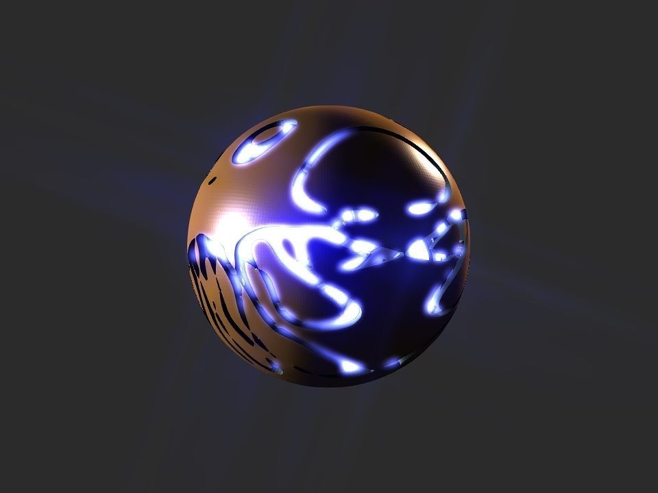 Jelly fish ball toy 3D print model_11