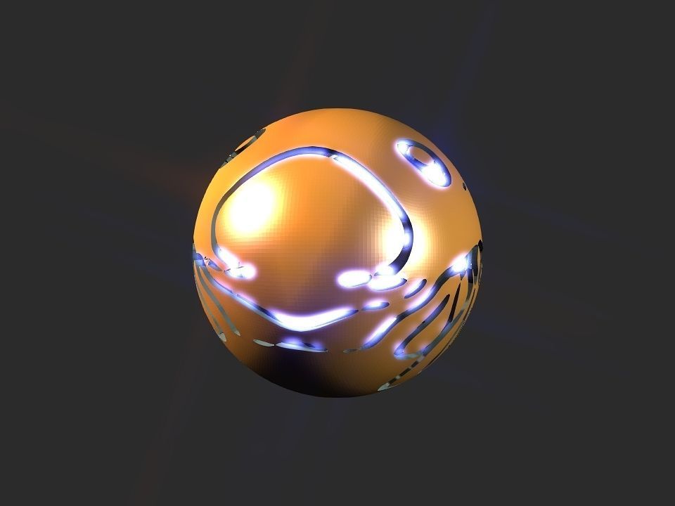 Jelly fish ball toy 3D print model_67