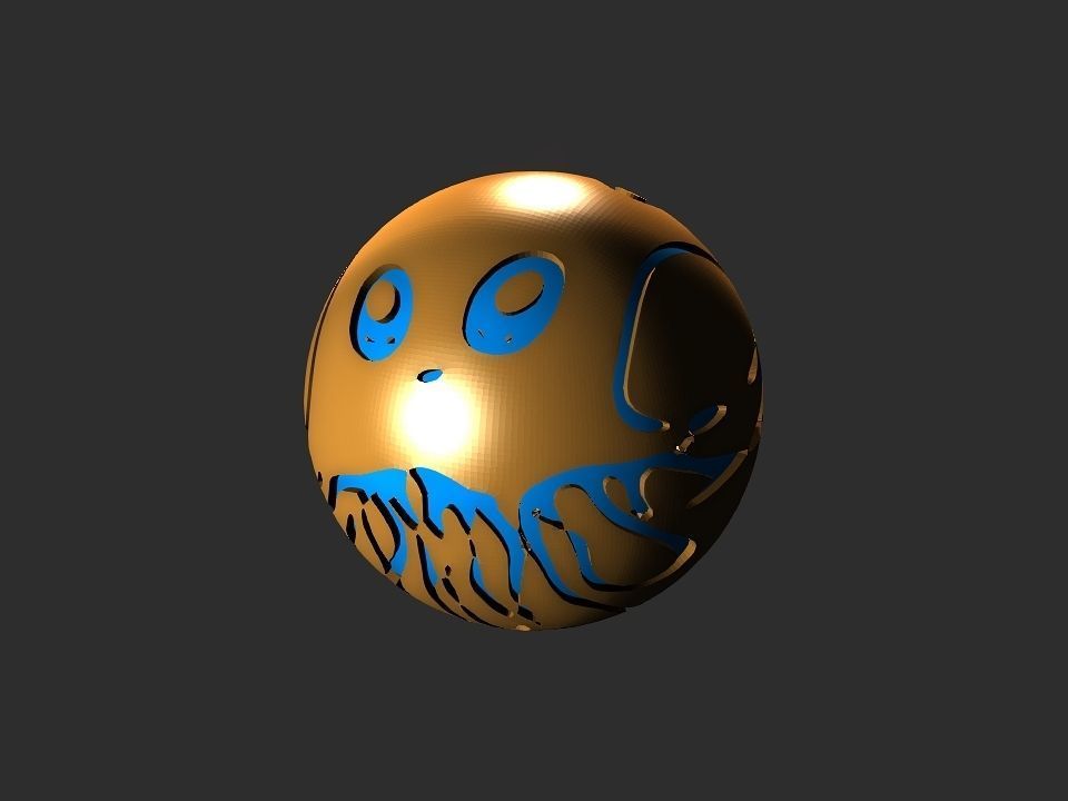 Jelly fish ball toy 3D print model_48