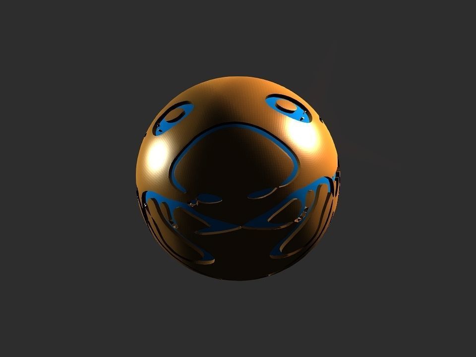 Jelly fish ball toy 3D print model_51