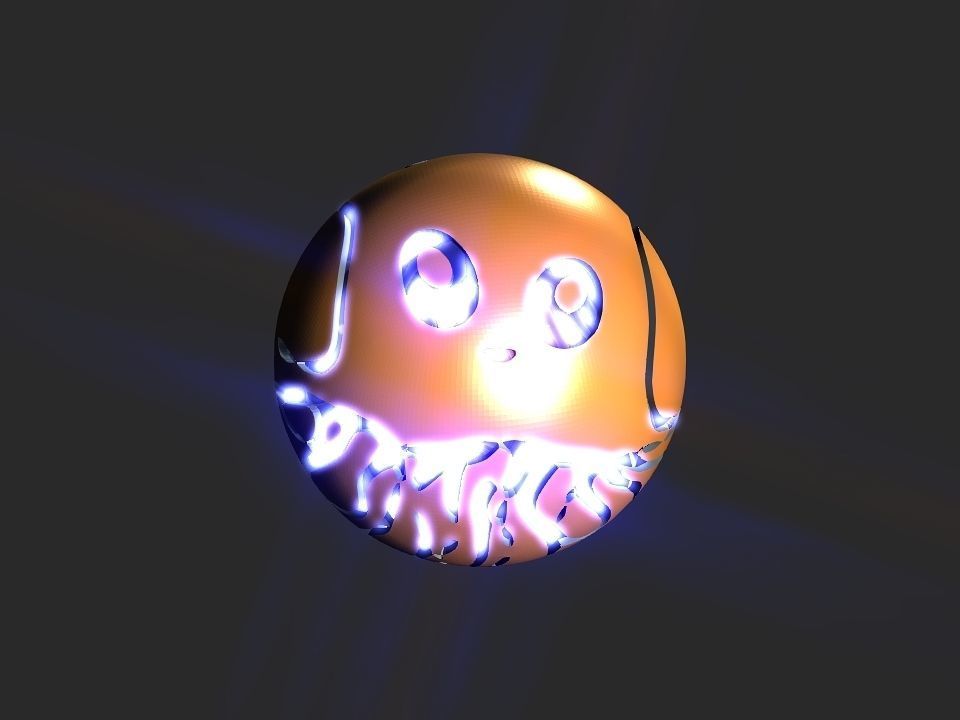 Jelly fish ball toy 3D print model_29