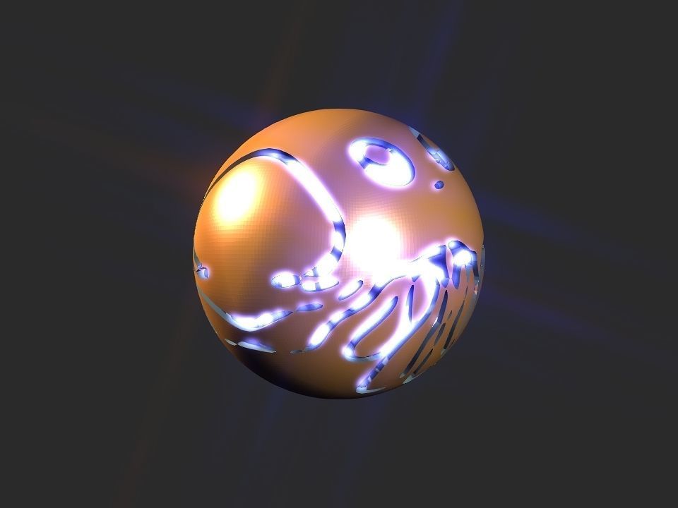 Jelly fish ball toy 3D print model_70