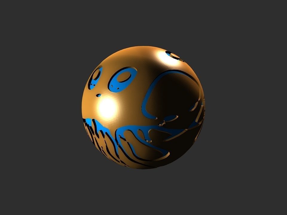 Jelly fish ball toy 3D print model_49