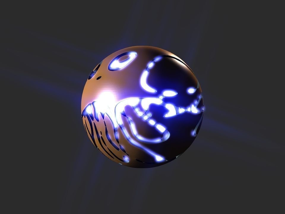 Jelly fish ball toy 3D print model_10