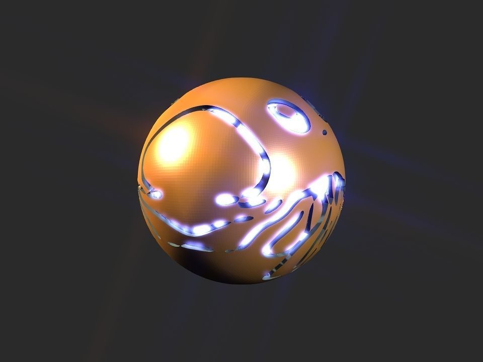 Jelly fish ball toy 3D print model_69