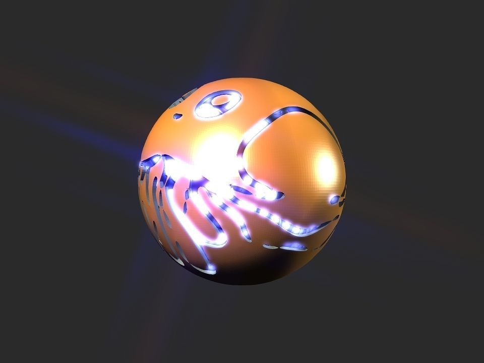 Jelly fish ball toy 3D print model_34