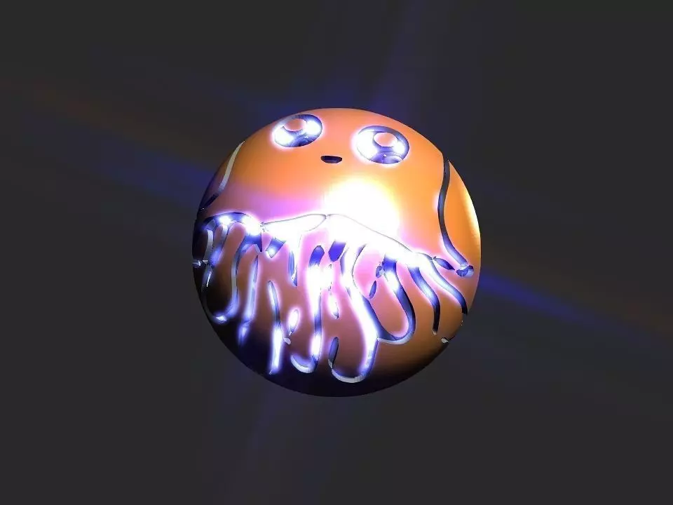 Jelly fish ball toy 3D print model_0