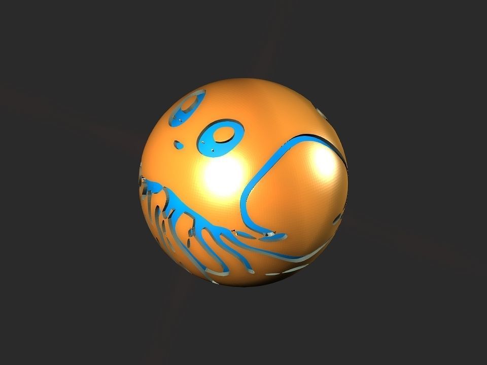 Jelly fish ball toy 3D print model_40