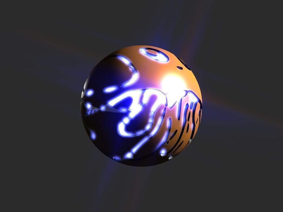 Jelly fish ball toy 3D print model_16
