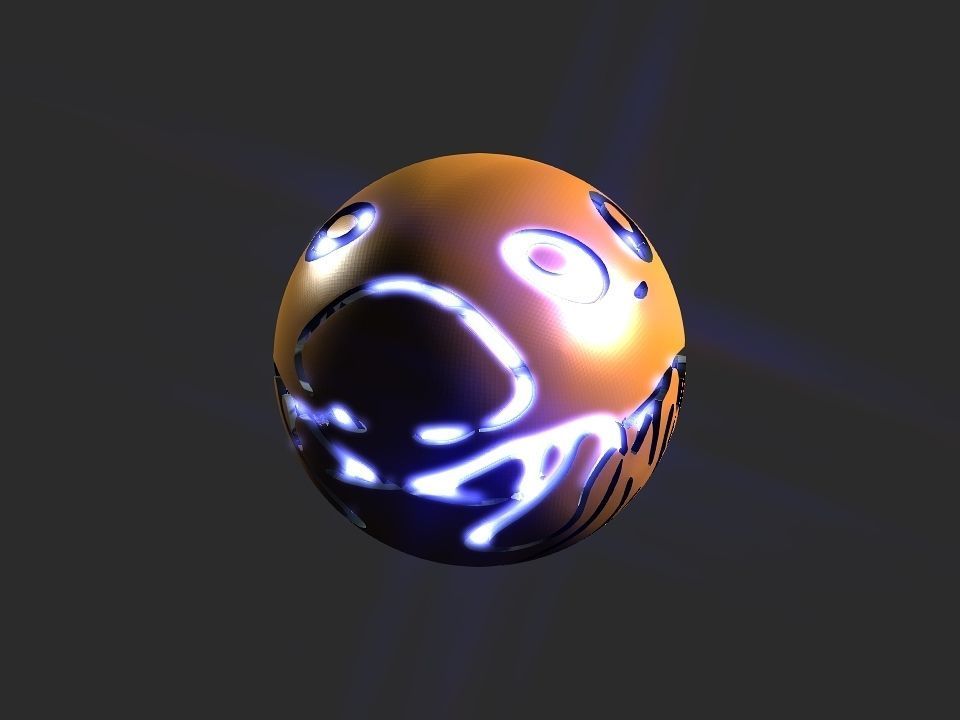 Jelly fish ball toy 3D print model_32