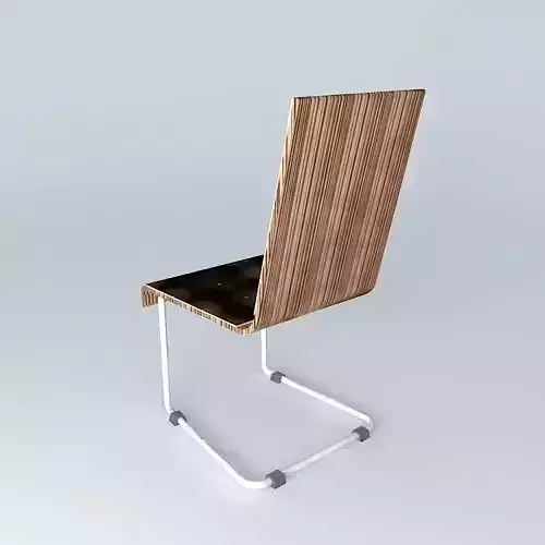 chair made of wood and metal