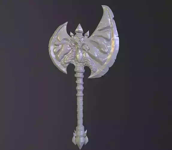 Sword HighPoly demon axe
