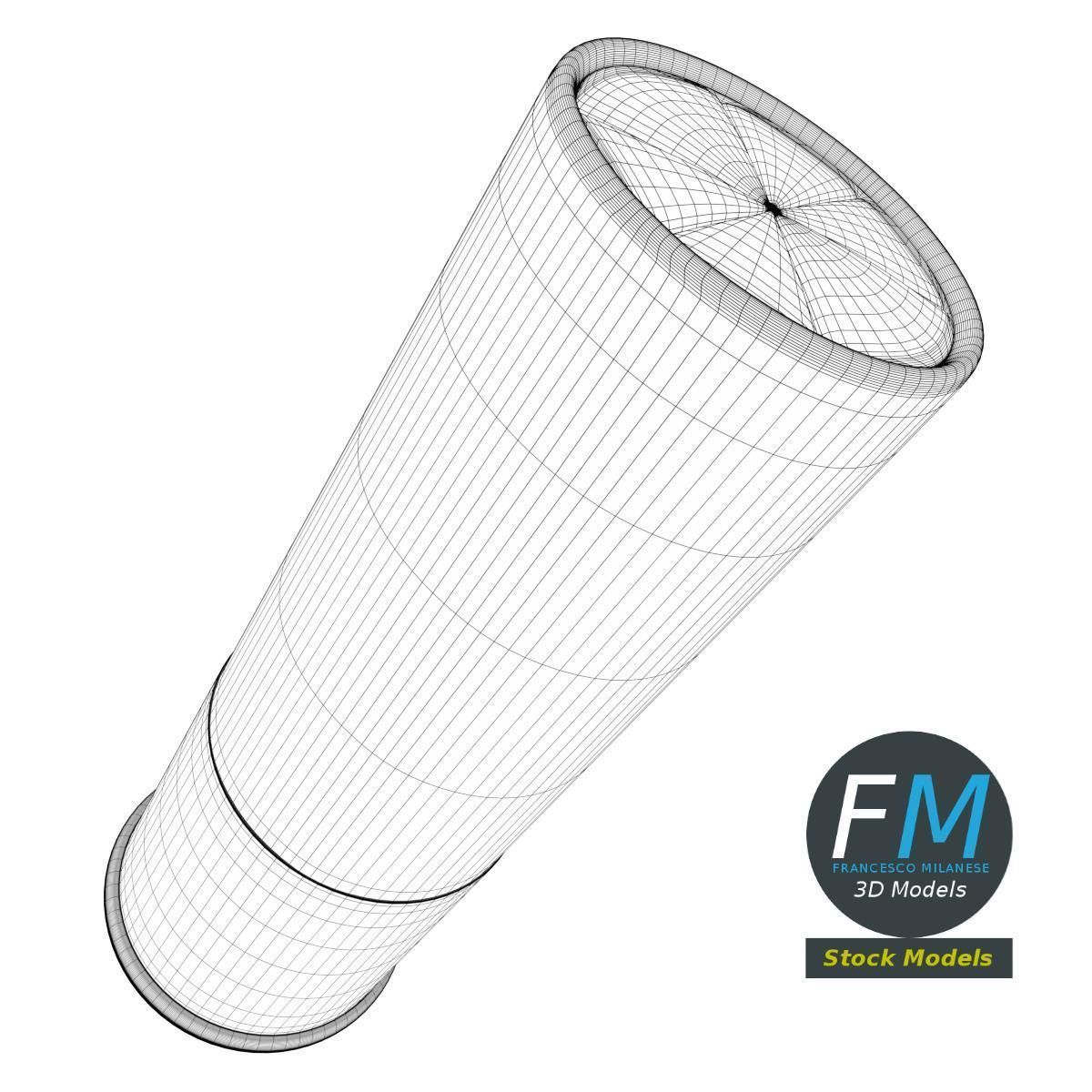 Shotgun shell cartridge 3D model_7