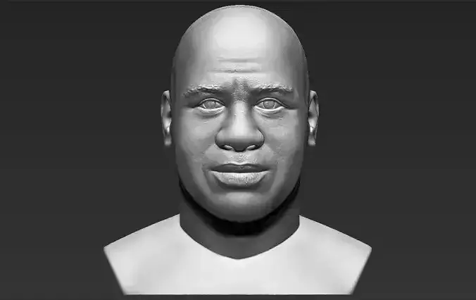 Magic Johnson bust 3D printing ready stl obj formats