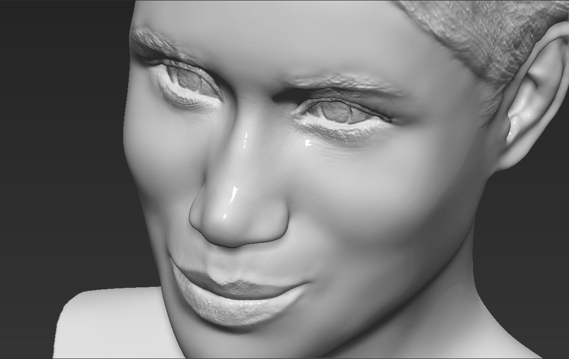 Meghan Markle bust 3D printing ready stl obj formats 3D print model_19
