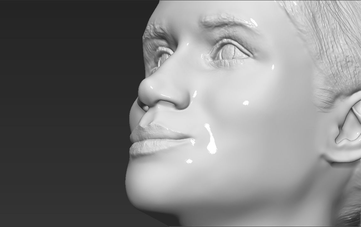 Meghan Markle bust 3D printing ready stl obj formats 3D print model_21