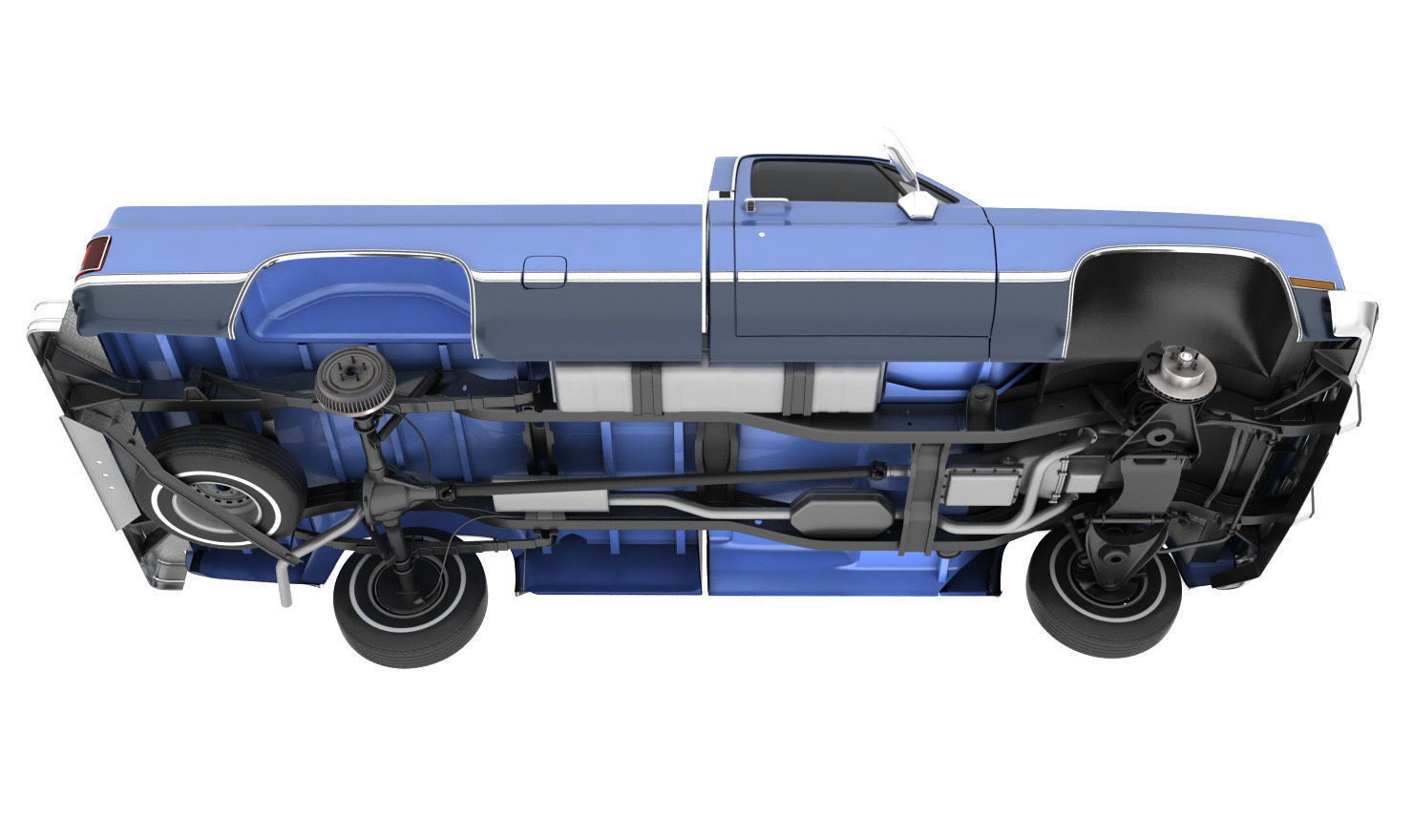 GENERIC PICKUP TRUCK 3 3D model_6