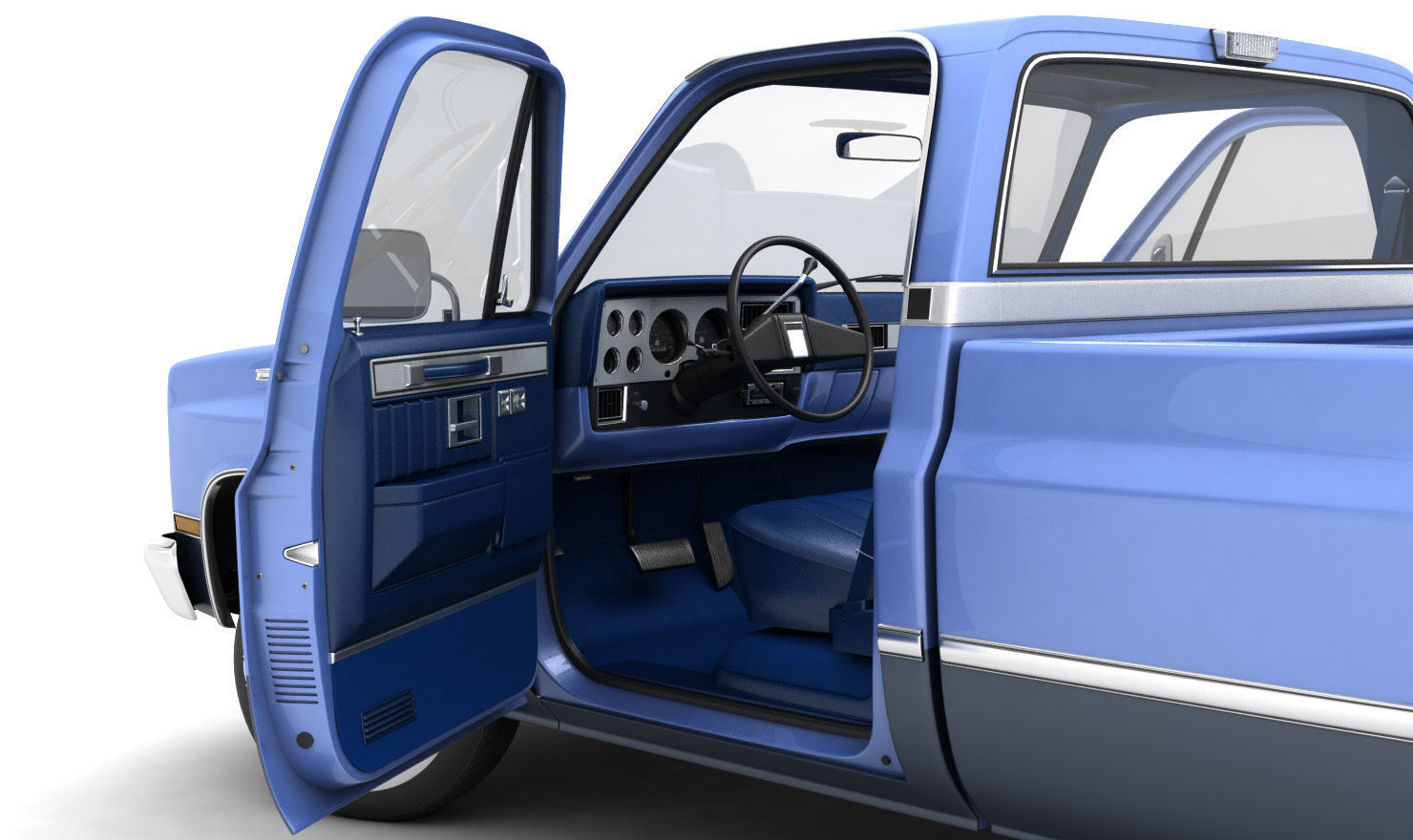 GENERIC PICKUP TRUCK 3 3D model_5