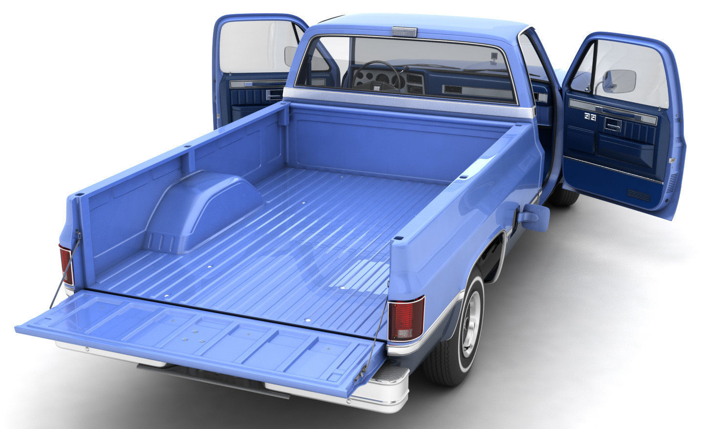 GENERIC PICKUP TRUCK 3 3D model_4