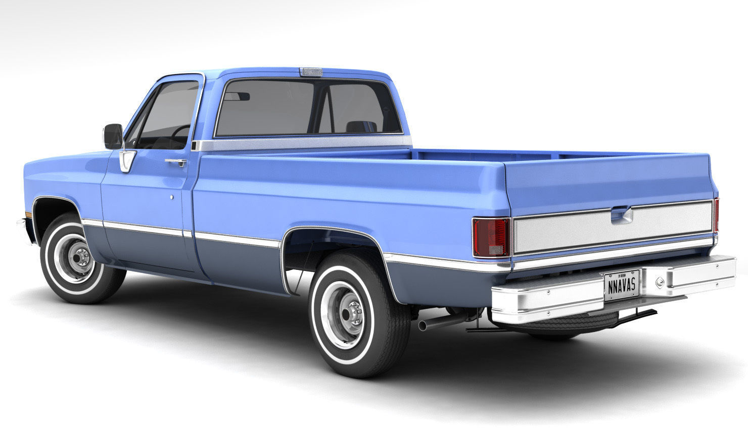 GENERIC PICKUP TRUCK 3 3D model_3