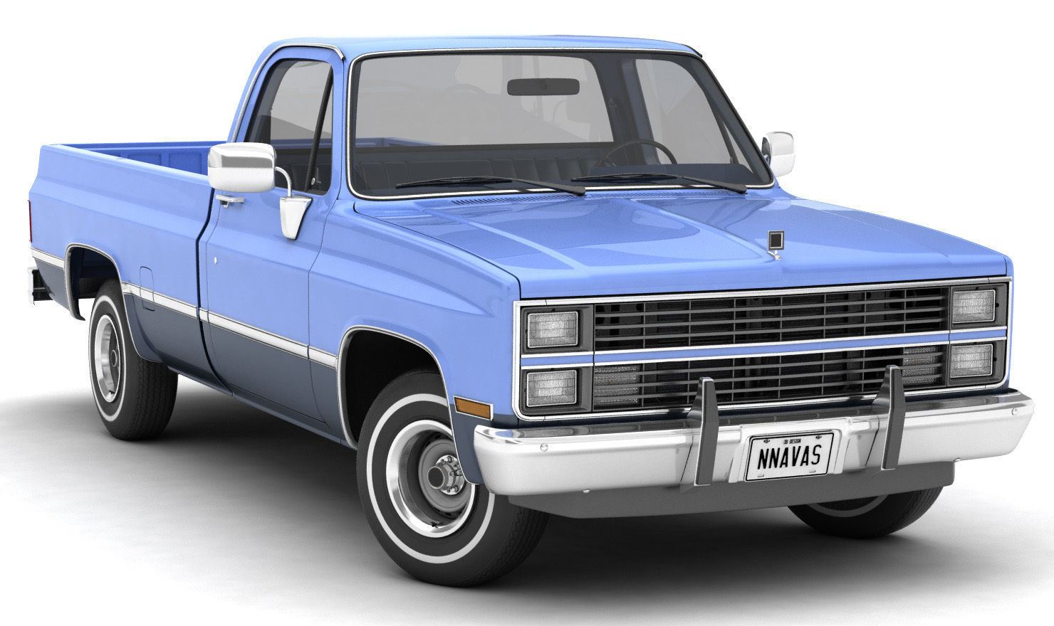 GENERIC PICKUP TRUCK 3 3D model_2