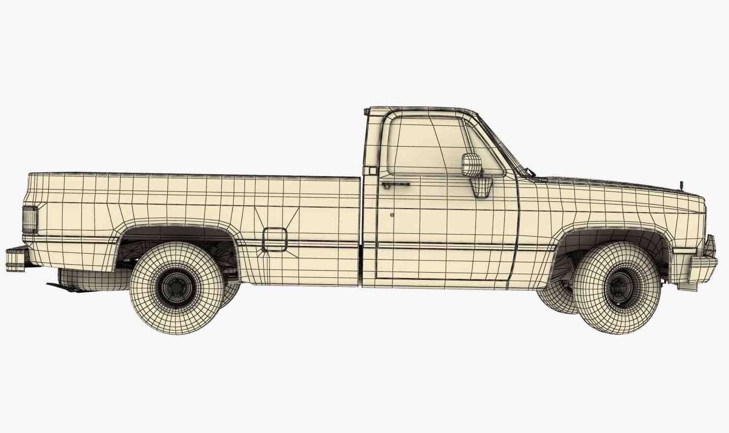 GENERIC PICKUP TRUCK 3 3D model_23