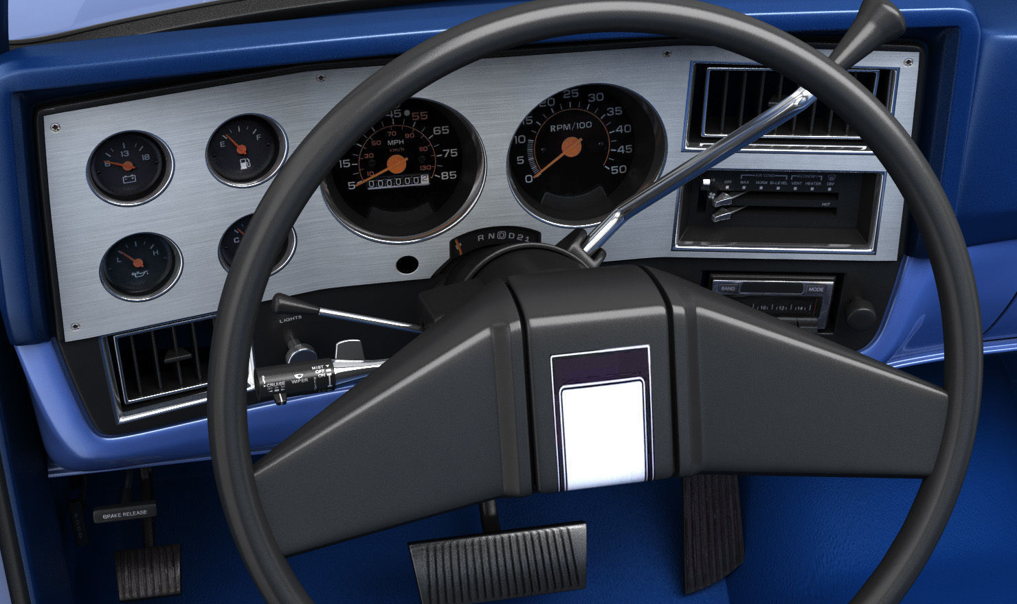 GENERIC PICKUP TRUCK 3 3D model_12