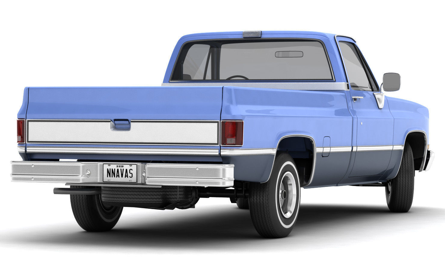GENERIC PICKUP TRUCK 3 3D model_1