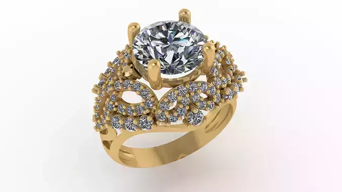 Diamond Ring Free 3D print model