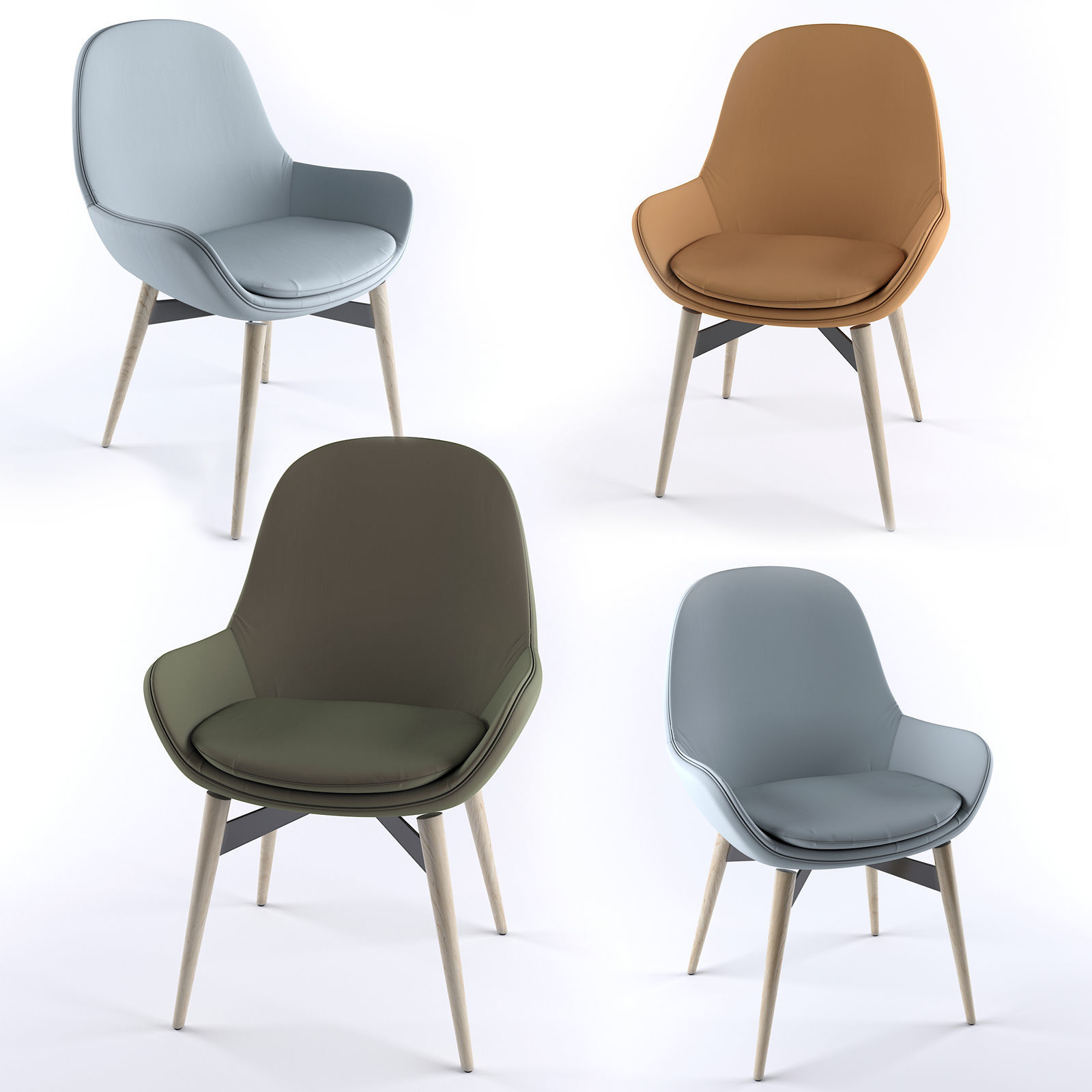 Chair Dining 3D model_1