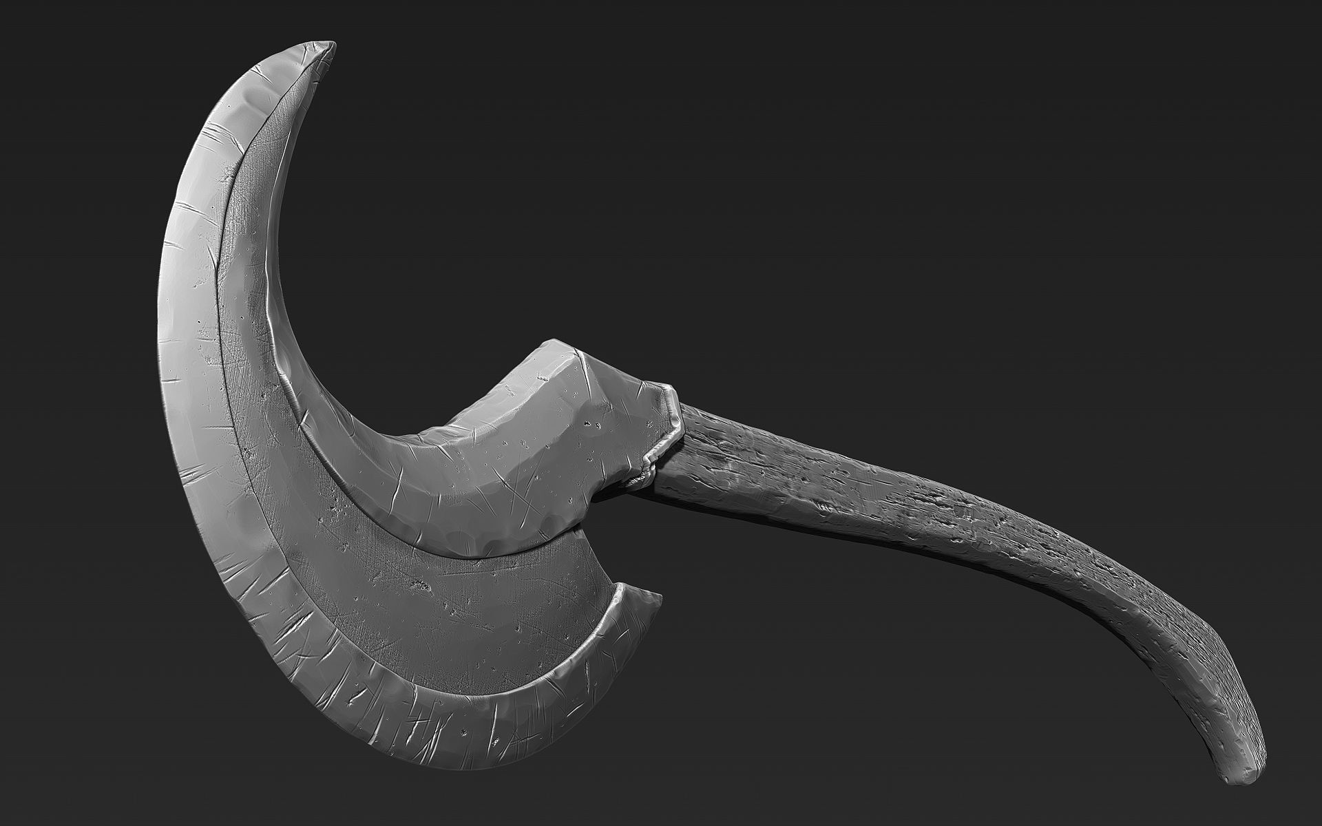 Zbrush Battle Axe 05 3D model