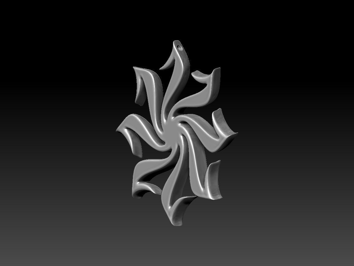 Kolovrat pendant 3D print model_6